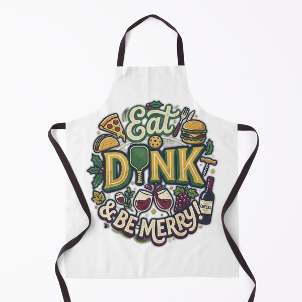 Item preview, Eat, Dink & Be Merry! - Funny Pickleball, Food & Wine Gift designed and sold by Godiva-Designs.
