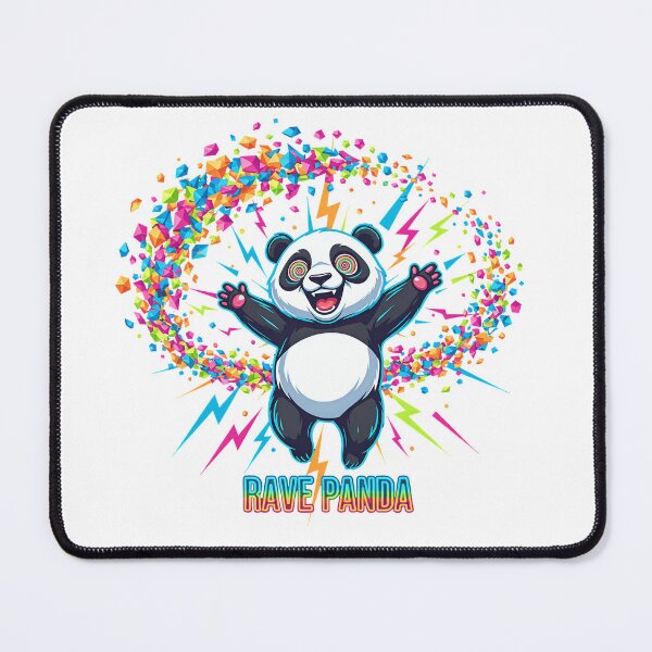 Item preview, Party Panda Chaos – Neon Confetti Explosion Design designed and sold by RH Design Lab.