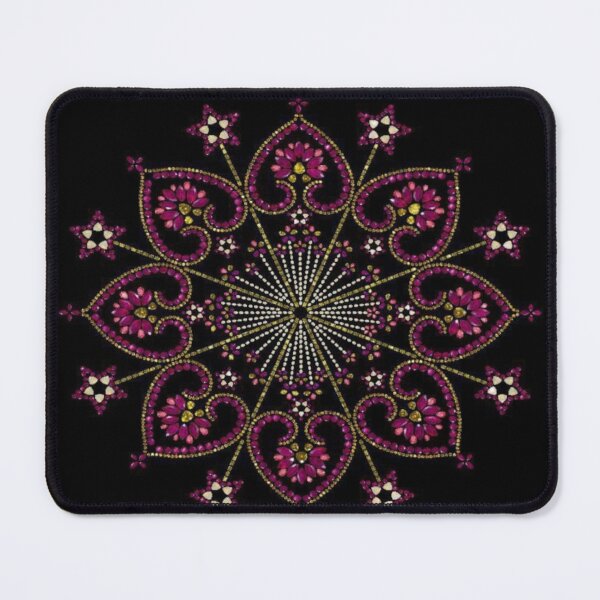 Item preview, Glitter designer flower mandala art designed and sold by NivyasArtistry.