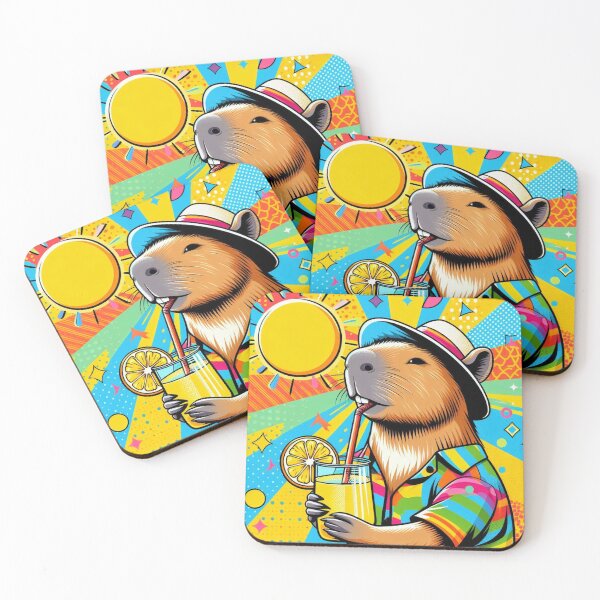 Item preview, Summer Capybara – Tropical Vibes Design designed and sold by Dogandesighn.