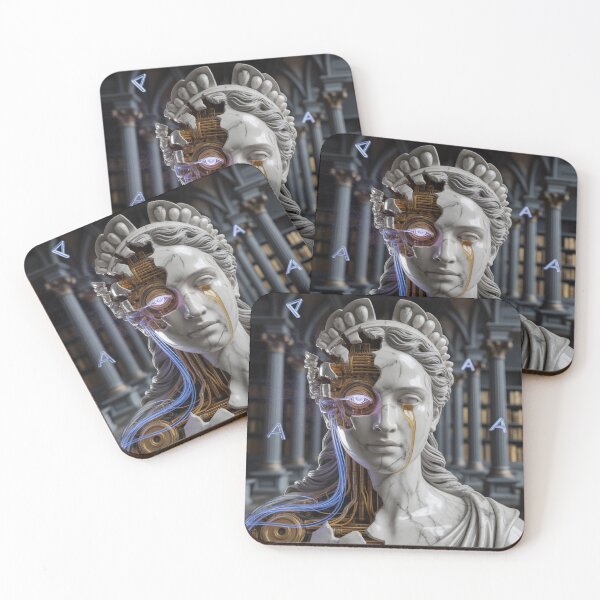 Item preview, Future Visions: Broken Goddess - Cyber-Renaissance Statue designed and sold by THEARTCURATİON .