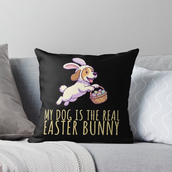 Item preview, Cute Dog in Bunny Costume Easter Bunny T-Shirt designed and sold by pawcuddle.