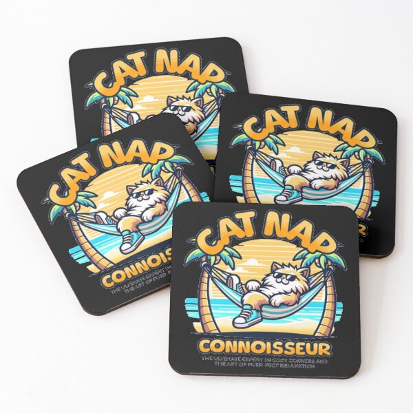 Item preview, Cat Nap Connoisseur - Funny Chill Summer Kitten Graphic designed and sold by GenZFashion000.