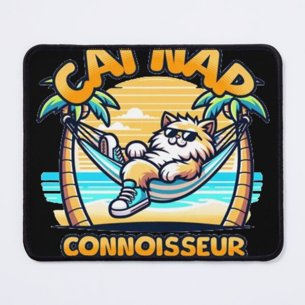 Item preview, Cat Nap Connoisseur - Funny Chill Summer Kitten Graphic designed and sold by GenZFashion000.