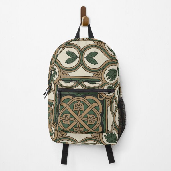 Item preview, Celtic Knotwork & Green Leaves Seamless Pattern designed and sold by Midnight Veil Designs.