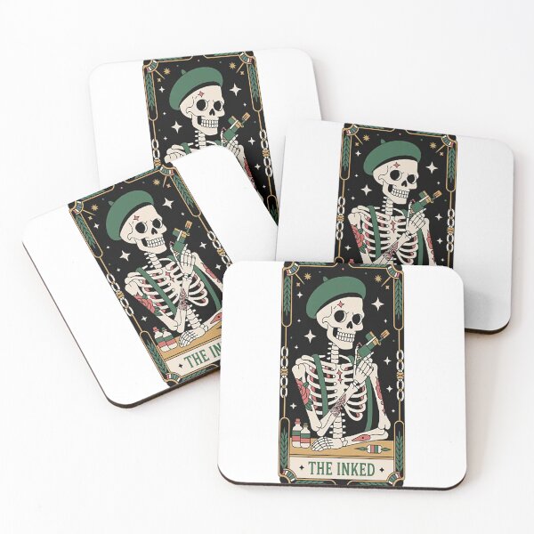 Item preview, Tattooist Artist Tattoo Tattoos - Skeleton Tarot Card designed and sold by mandiana.