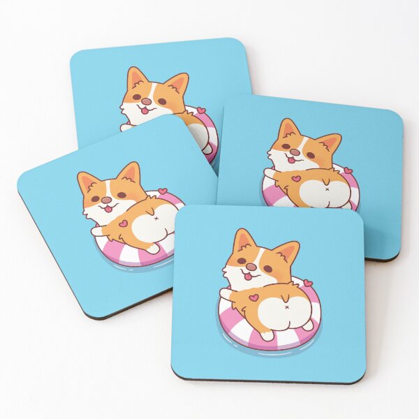 Item preview, Cute Corgi Chilling On Pool Float Summer designed and sold by rustydoodle.