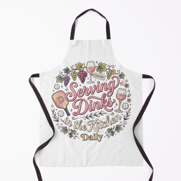 Item preview, Serving Dinks in the Kitchen Daily - Funny Women's Pickleball & Wine Lovers Gift designed and sold by Godiva-Designs.