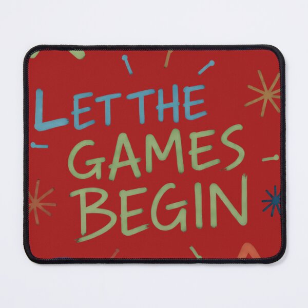 Item preview, Colorful Let the Games Begin Gaming Design designed and sold by VantagePrints.