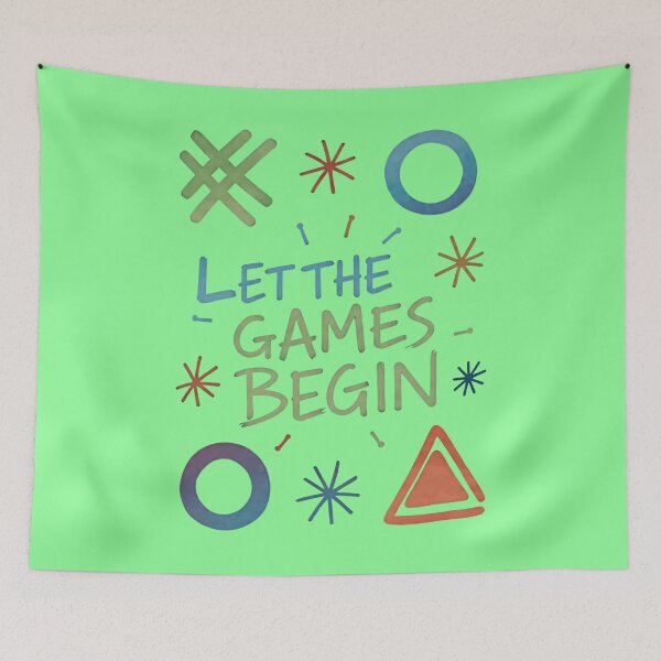 Item preview, Colorful Let the Games Begin Gaming Design designed and sold by VantagePrints.