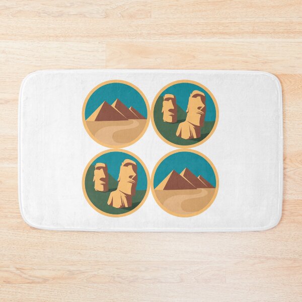 Item preview, Ancient Wonders and Monuments Vector Badge Set designed and sold by alaoglu.