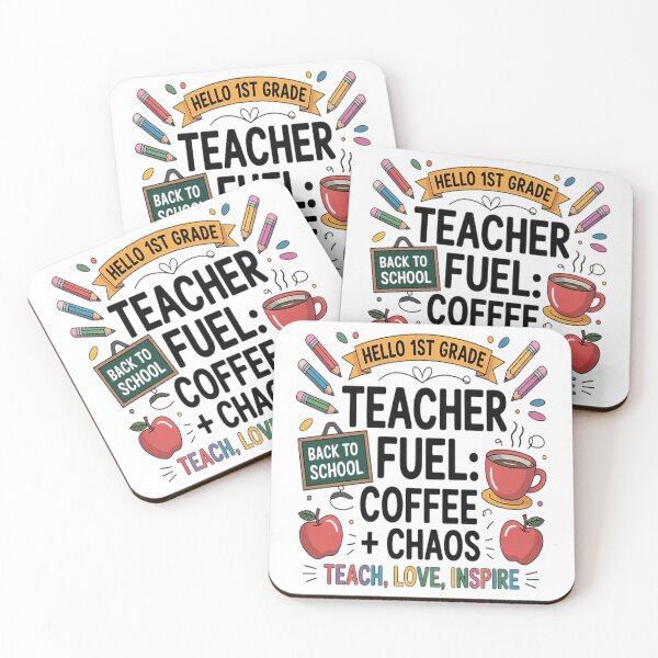 Item preview, Teacher Fuel Coffee Chaos Back to School 1st Grade designed and sold by mandiana.