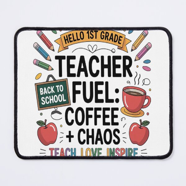 Item preview, Teacher Fuel Coffee Chaos Back to School 1st Grade designed and sold by mandiana.