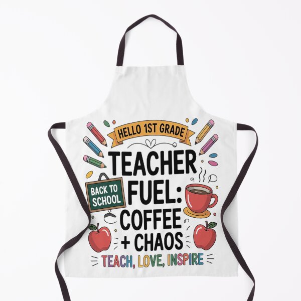 Item preview, Teacher Fuel Coffee Chaos Back to School 1st Grade designed and sold by mandiana.