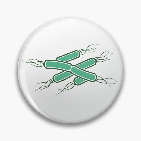 Item preview, Scientific Illustration Green Bacteria with Flagella designed and sold by Bio Tech Art.