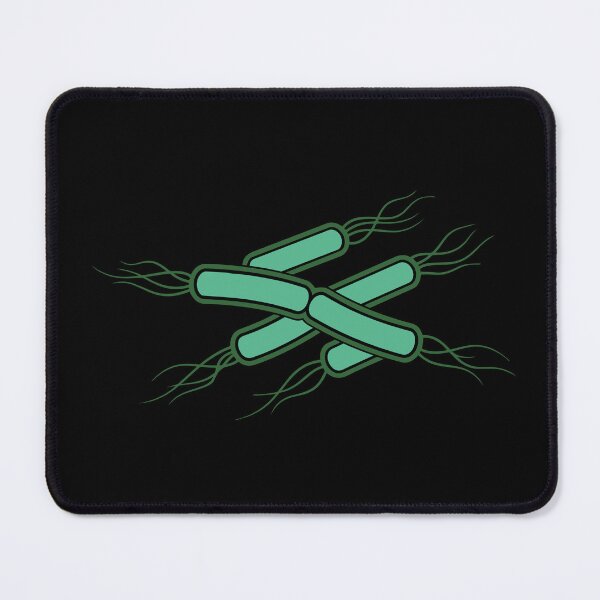 Item preview, Scientific Illustration Green Bacteria with Flagella designed and sold by Bio Tech Art.
