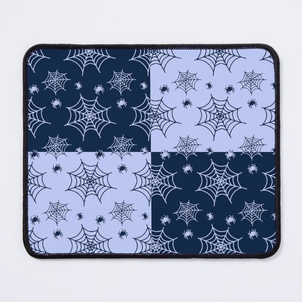 Item preview, Dark blue and light blue interchange web pattern designed and sold by serenebookworm.