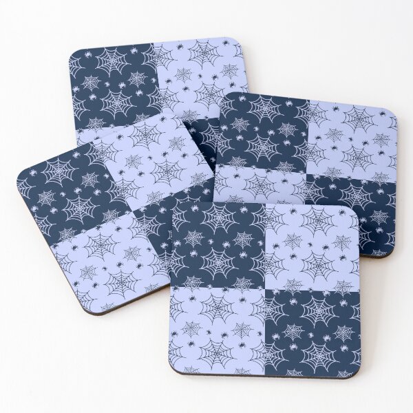 Item preview, Dark blue and light blue interchange web pattern designed and sold by serenebookworm.