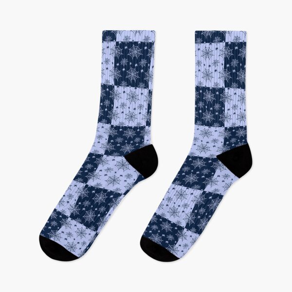 Item preview, Dark blue and light blue interchange web pattern designed and sold by serenebookworm.