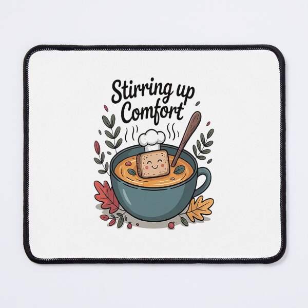 Item preview, Stirring Up Comfort Cozy Soup Days Ahead Kitchen Lover designed and sold by NicolaMail.