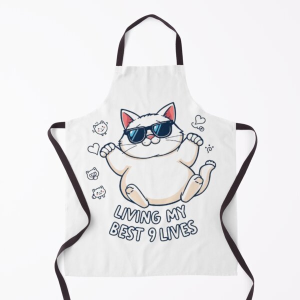 Item preview, Gumbus Funny Cat / Living My Best 9 Lives Meme designed and sold by MystiColo.