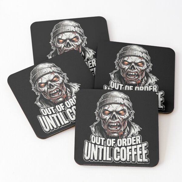 Item preview, Out of Order Until Coffee _______ Zombie Design designed and sold by Quiet Chaos Club.