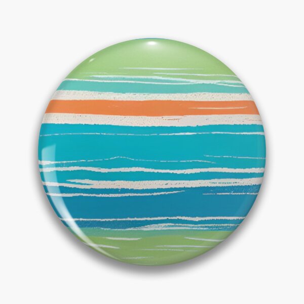 Item preview, Modern Brush Stroke Stripes in Turquoise and Orange designed and sold by AlxVel.