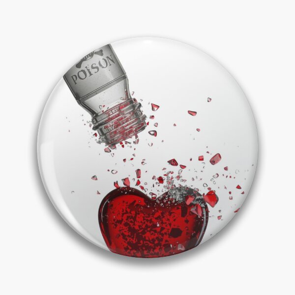 Item preview, Shattered Heart Poison - Dark Romance Aesthetic designed and sold by LoveIsPoison.
