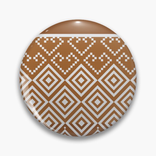 Item preview, Thai traditional textile pattern in pixel art style with elegant gold tones. designed and sold by Line-Aura.