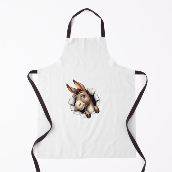 Item preview, Cute Donkey Peeking Through Ripped Paper 3D Effect Illustration designed and sold by KrisGraphic45.