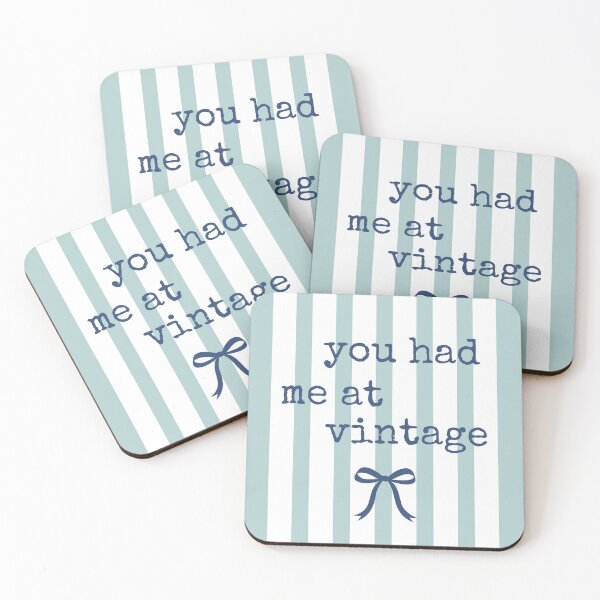 Item preview, You Had Me At Vintage | Thrift Store Quote | Vertical Stripes designed and sold by Fern and Quill.