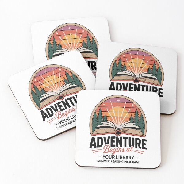 Item preview, Summer Reading Program Adventure Begins at Your Library designed and sold by NicolaMail.