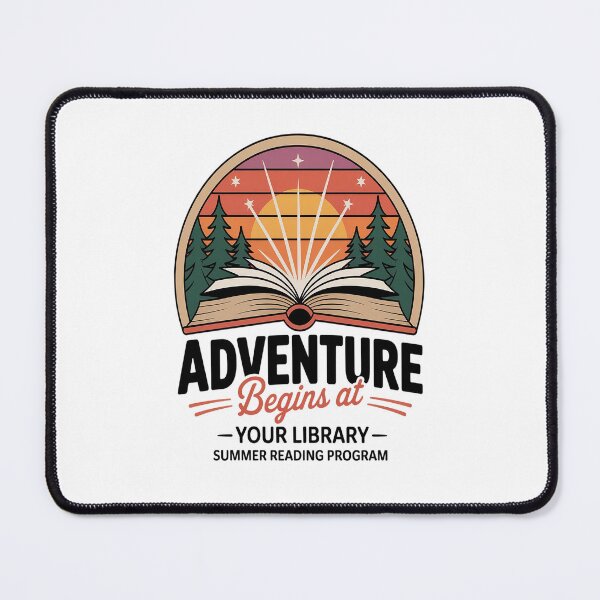Item preview, Summer Reading Program Adventure Begins at Your Library designed and sold by NicolaMail.