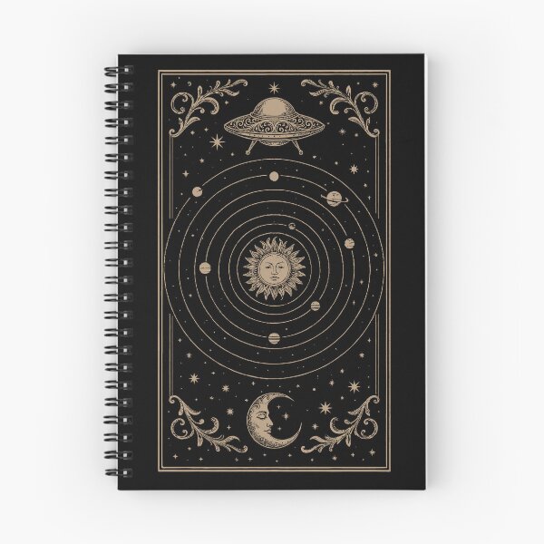 Item preview, Medieval Solar System Map with UFO – Vintage Celestial Occult Space Design designed and sold by Skyleton.