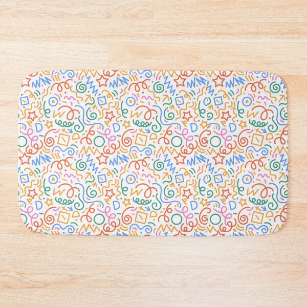 Item preview, Fun Colorful Geometric Confetti Doodled Pattern designed and sold by alaoglu.
