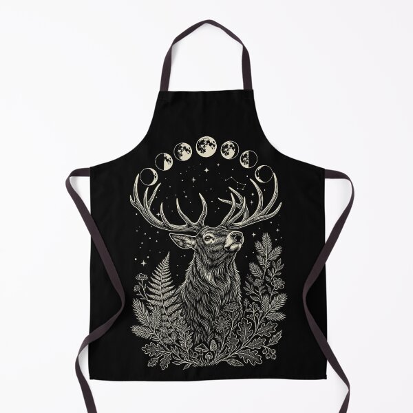 Item preview, Deer Moon Phases – Sacred Woodland Celestial Illustration designed and sold by Skyleton.