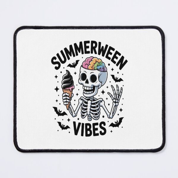 Item preview, Summerween Vibes Skeleton Ice Cream Summer Vacation designed and sold by NicolaMail.