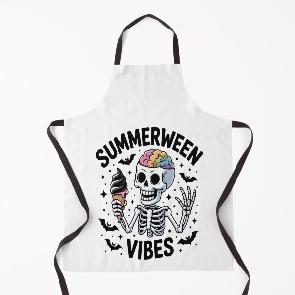 Item preview, Summerween Vibes Skeleton Ice Cream Summer Vacation designed and sold by NicolaMail.