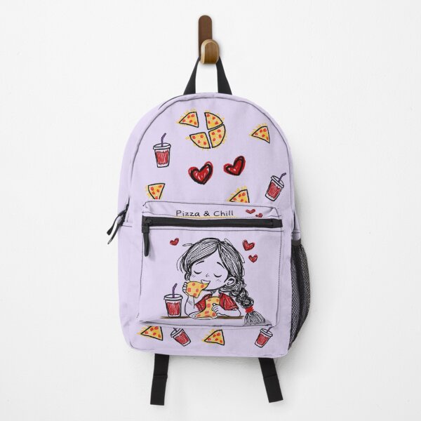 Item preview, Funny Thursday Mood Sticker Pizza and Chill | Relatable Tired Girl Aesthetic Cartoon designed and sold by Moodypops.