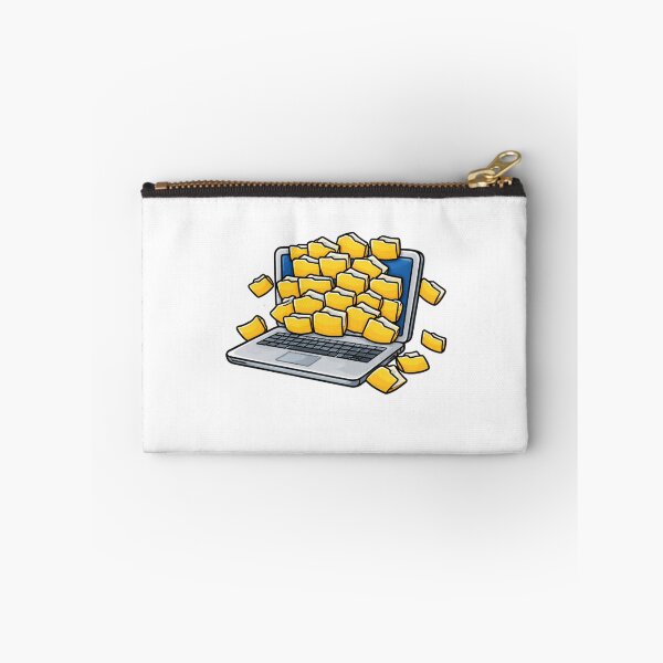 Item preview, Too Many Files Laptop Overload Funny Work From Home Design designed and sold by ZYNORAworld.