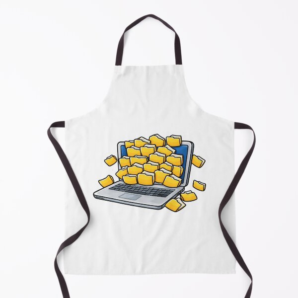 Item preview, Too Many Files Laptop Overload Funny Work From Home Design designed and sold by ZYNORAworld.