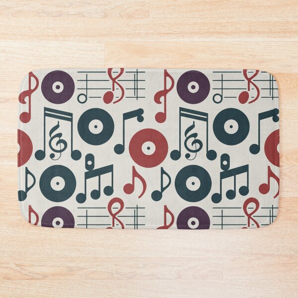 Item preview, Retro Music Notes & Vinyl Records Seamless Pattern designed and sold by Midnight Veil Designs.