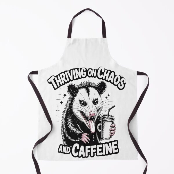 Item preview, Thriving on Chaos and Caffeine Raccoon designed and sold by mandiana.