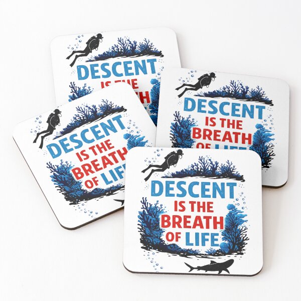 Item preview, Descent Is The Breath of Life – Scuba Diving Inspiration Design designed and sold by Brinevex Co..