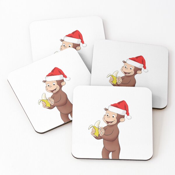 Item preview, curious george eat banana on winter season designed and sold by oran9e.
