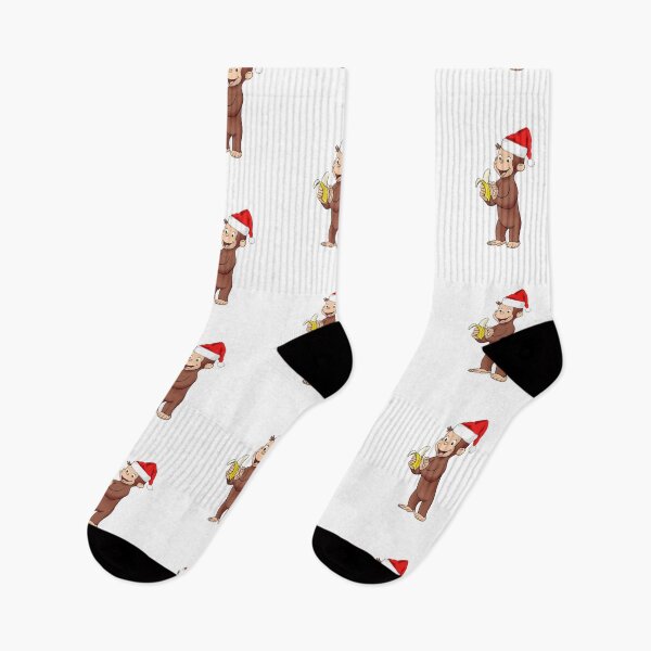 Item preview, curious george eat banana on winter season designed and sold by oran9e.