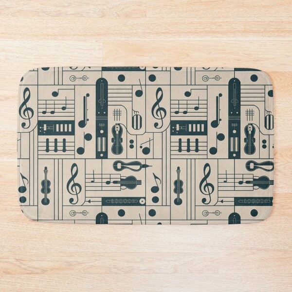 Item preview, Elegant Music Notes & Instruments Seamless Pattern designed and sold by Midnight Veil Designs.