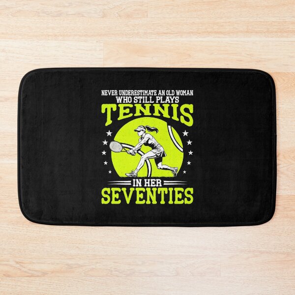 Item preview, Still Plays Tennis in Her Seventies Funny Tennis Player  designed and sold by WayTBeenkenArt.