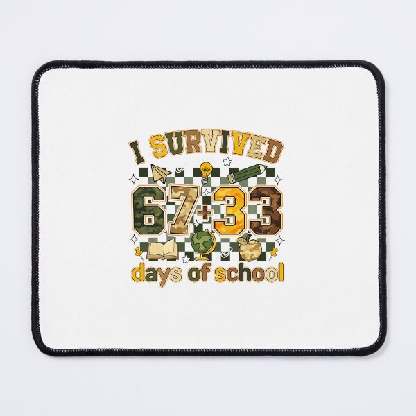 Item preview, I Survived 67+33 Days of School Funny Student Humor designed and sold by gladysenglish.
