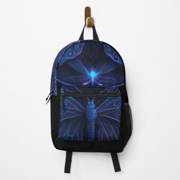 Item preview, Butterfly Cyberpunk Neon Totem Animal Psytrance Rave Visionary art designed and sold by LenariumArt.